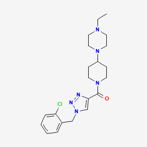 1-(1-{[1-(2-chlorobenzyl)-1H-1,2,3-triazol-4-yl]carbonyl}-4-piperidinyl)-4-ethylpiperazine