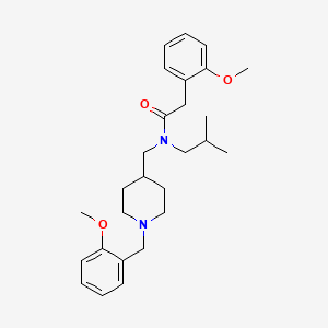 N-isobutyl-N-{[1-(2-methoxybenzyl)-4-piperidinyl]methyl}-2-(2-methoxyphenyl)acetamide