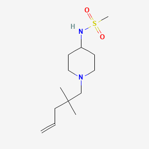 N-[1-(2,2-dimethylpent-4-en-1-yl)piperidin-4-yl]methanesulfonamide