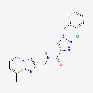 1-(2-chlorobenzyl)-N-[(8-methylimidazo[1,2-a]pyridin-2-yl)methyl]-1H-1,2,3-triazole-4-carboxamide