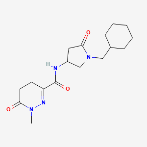 N-[1-(cyclohexylmethyl)-5-oxo-3-pyrrolidinyl]-1-methyl-6-oxo-1,4,5,6-tetrahydro-3-pyridazinecarboxamide