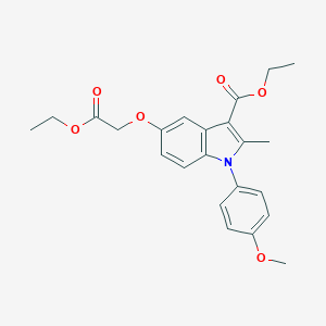 molecular formula C23H25NO6 B376377 ethyl 5-(2-ethoxy-2-oxoethoxy)-1-(4-methoxyphenyl)-2-methyl-1H-indole-3-carboxylate CAS No. 380645-11-4