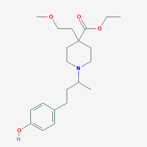 Ethyl 1-[4-(4-hydroxyphenyl)butan-2-yl]-4-(2-methoxyethyl)piperidine-4-carboxylate