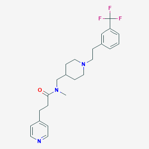 N-methyl-3-(4-pyridinyl)-N-[(1-{2-[3-(trifluoromethyl)phenyl]ethyl}-4-piperidinyl)methyl]propanamide