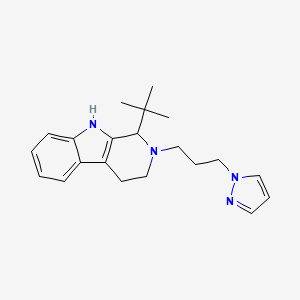 1-tert-butyl-2-[3-(1H-pyrazol-1-yl)propyl]-2,3,4,9-tetrahydro-1H-beta-carboline