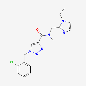 1-(2-chlorobenzyl)-N-[(1-ethyl-1H-imidazol-2-yl)methyl]-N-methyl-1H-1,2,3-triazole-4-carboxamide