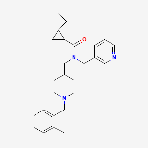 N-{[1-(2-methylbenzyl)-4-piperidinyl]methyl}-N-(3-pyridinylmethyl)spiro[2.3]hexane-1-carboxamide