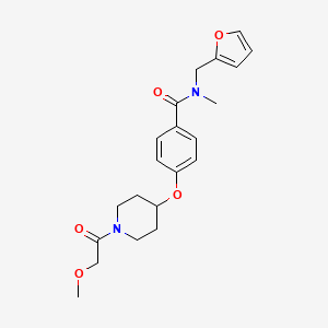 N-(2-furylmethyl)-4-{[1-(methoxyacetyl)-4-piperidinyl]oxy}-N-methylbenzamide