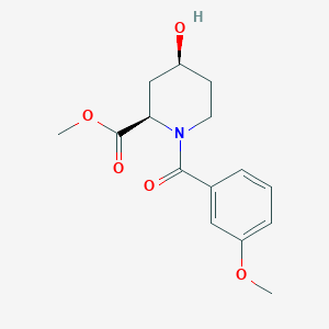 methyl (2R,4S)-4-hydroxy-1-(3-methoxybenzoyl)piperidine-2-carboxylate