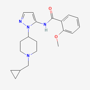 N-{1-[1-(cyclopropylmethyl)-4-piperidinyl]-1H-pyrazol-5-yl}-2-methoxybenzamide