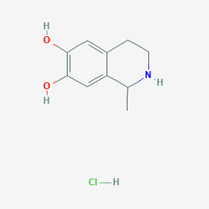 molecular formula C10H14ClNO2 B037639 (+/-)-Salsolinol hydrochloride CAS No. 79923-51-6