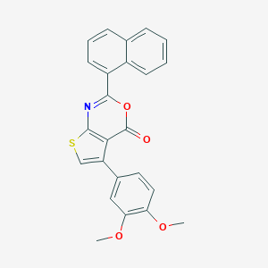 5-(3,4-dimethoxyphenyl)-2-(1-naphthyl)-4H-thieno[2,3-d][1,3]oxazin-4-one