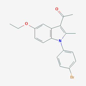 molecular formula C19H18BrNO2 B376399 1-[1-(4-bromophenyl)-5-ethoxy-2-methyl-1H-indol-3-yl]ethanone CAS No. 380645-17-0