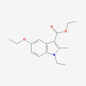 molecular formula C16H21NO3 B376404 ethyl 5-ethoxy-1-ethyl-2-methyl-1H-indole-3-carboxylate CAS No. 386744-01-0