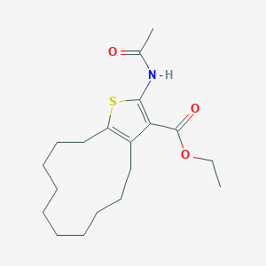 Ethyl 2-(acetylamino)-4,5,6,7,8,9,10,11,12,13-decahydrocyclododeca[b]thiophene-3-carboxylate