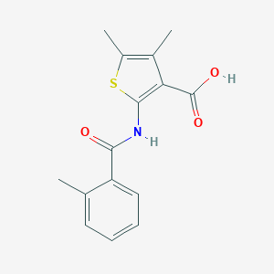4,5-Dimethyl-2-[(2-methylbenzoyl)amino]-3-thiophenecarboxylic acid