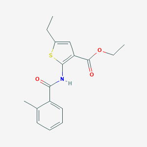 Ethyl 5-ethyl-2-[(2-methylbenzoyl)amino]-3-thiophenecarboxylate