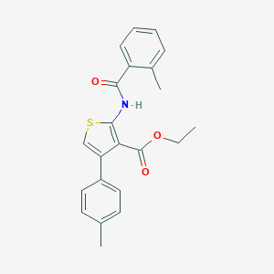 Ethyl 2-[(2-methylbenzoyl)amino]-4-(4-methylphenyl)-3-thiophenecarboxylate