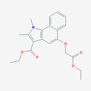 ethyl 5-(2-ethoxy-2-oxoethoxy)-1,2-dimethyl-1H-benzo[g]indole-3-carboxylate