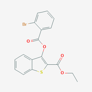 Ethyl 3-[(2-bromobenzoyl)oxy]-1-benzothiophene-2-carboxylate