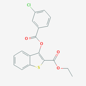 Ethyl 3-(3-chlorobenzoyl)oxy-1-benzothiophene-2-carboxylate