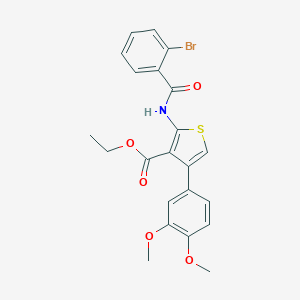 Ethyl 2-[(2-bromobenzoyl)amino]-4-(3,4-dimethoxyphenyl)-3-thiophenecarboxylate