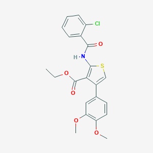 Ethyl 2-[(2-chlorobenzoyl)amino]-4-(3,4-dimethoxyphenyl)-3-thiophenecarboxylate