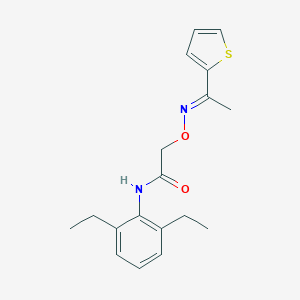 N-(2,6-diethylphenyl)-2-({[1-(2-thienyl)ethylidene]amino}oxy)acetamide