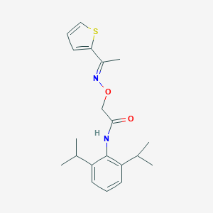 molecular formula C20H26N2O2S B376448 N-(2,6-diisopropylphenyl)-2-({[1-(2-thienyl)ethylidene]amino}oxy)acetamide 