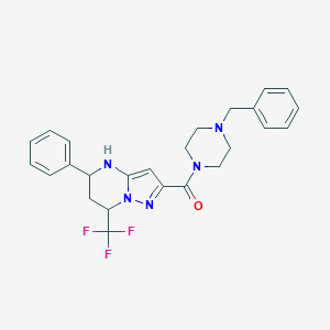 2-[(4-Benzylpiperazin-1-yl)carbonyl]-5-phenyl-7-(trifluoromethyl)-4,5,6,7-tetrahydropyrazolo[1,5-a]pyrimidine