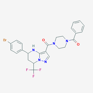 3-[(4-Benzoylpiperazin-1-yl)carbonyl]-5-(4-bromophenyl)-7-(trifluoromethyl)-4,5,6,7-tetrahydropyrazolo[1,5-a]pyrimidine
