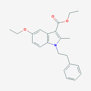 molecular formula C22H25NO3 B376497 ethyl 5-ethoxy-2-methyl-1-(2-phenylethyl)-1H-indole-3-carboxylate CAS No. 443320-21-6