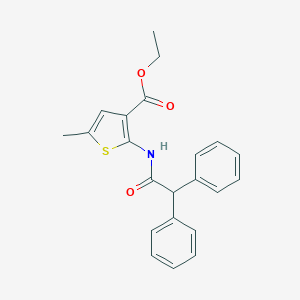 Ethyl 2-[(diphenylacetyl)amino]-5-methyl-3-thiophenecarboxylate