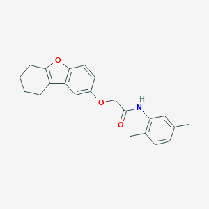 molecular formula C22H23NO3 B376507 N-(2,5-dimethylphenyl)-2-(6,7,8,9-tetrahydrodibenzofuran-2-yloxy)acetamide CAS No. 380645-96-5