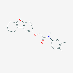 N-(3,4-dimethylphenyl)-2-(6,7,8,9-tetrahydrodibenzofuran-2-yloxy)acetamide