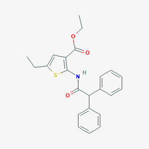 molecular formula C23H23NO3S B376512 Ethyl 2-[(diphenylacetyl)amino]-5-ethylthiophene-3-carboxylate CAS No. 380645-81-8