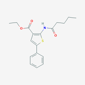 Ethyl 2-(pentanoylamino)-5-phenylthiophene-3-carboxylate