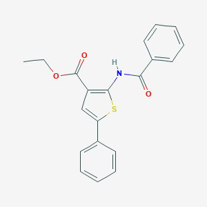 molecular formula C20H17NO3S B376516 Ethyl 2-benzamido-5-phenylthiophene-3-carboxylate CAS No. 380646-06-0