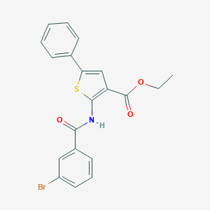 B376519 Ethyl 2-[(3-bromobenzoyl)amino]-5-phenylthiophene-3-carboxylate CAS No. 380646-08-2