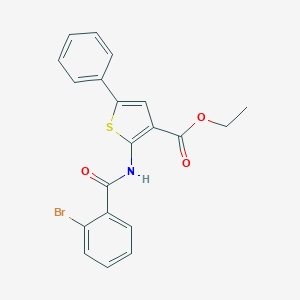 Ethyl 2-[(2-bromobenzoyl)amino]-5-phenylthiophene-3-carboxylate