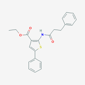 Ethyl 5-phenyl-2-(3-phenylpropanoylamino)thiophene-3-carboxylate