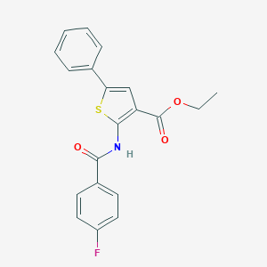 Ethyl 2-[(4-fluorobenzoyl)amino]-5-phenylthiophene-3-carboxylate