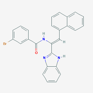 N-[1-(1H-benzimidazol-2-yl)-2-(1-naphthyl)vinyl]-3-bromobenzamide