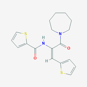 molecular formula C18H20N2O2S2 B376536 N-[1-(1-azepanylcarbonyl)-2-(2-thienyl)vinyl]-2-thiophenecarboxamide 