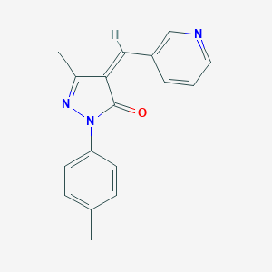 5-methyl-2-(4-methylphenyl)-4-(3-pyridinylmethylene)-2,4-dihydro-3H-pyrazol-3-one