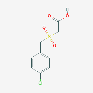 molecular formula C9H9ClO4S B037656 [(4-氯苄基)磺酰基]乙酸 CAS No. 118672-20-1