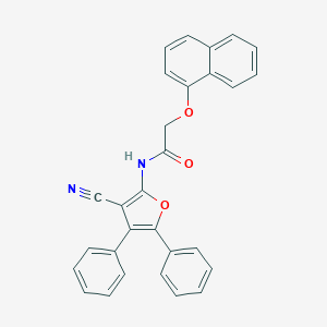 molecular formula C29H20N2O3 B376561 N-(3-cyano-4,5-diphenyl-2-furyl)-2-(1-naphthyloxy)acetamide 