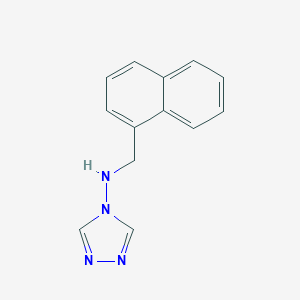 molecular formula C13H12N4 B376568 N-(naphthalen-1-ylmethyl)-1,2,4-triazol-4-amine CAS No. 21614-52-8