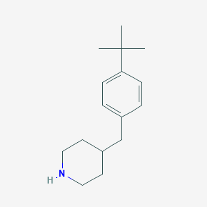molecular formula C16H25N B037657 Piperidine, 4-[[4-(1,1-dimethylethyl)phenyl]methyl]- CAS No. 112937-99-2