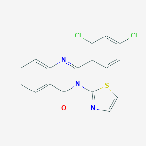 molecular formula C17H9Cl2N3OS B376570 2-(2,4-Dichloro-phenyl)-3-thiazol-2-yl-3H-quinazolin-4-one 